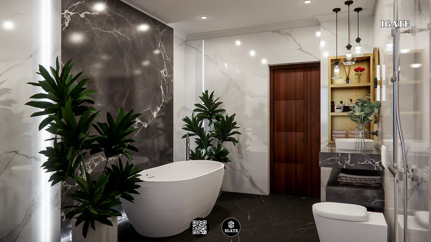 Thiết Kế Không Gian Phòng Tắm đẹp Pt-3d